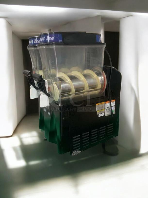 Taylor 340 frozen beverage/slush machine, superb condition, 208/230V, fully tested, dual dispensers, Rockton, IL, USA.