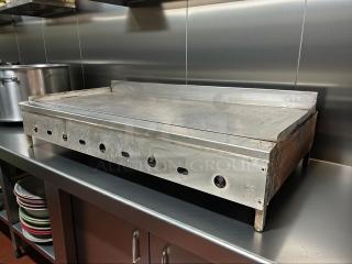Jade Range 60” gas griddle, model JGT-2460, 1" thick plate, tested, working, stainless steel, countertop, great condition.