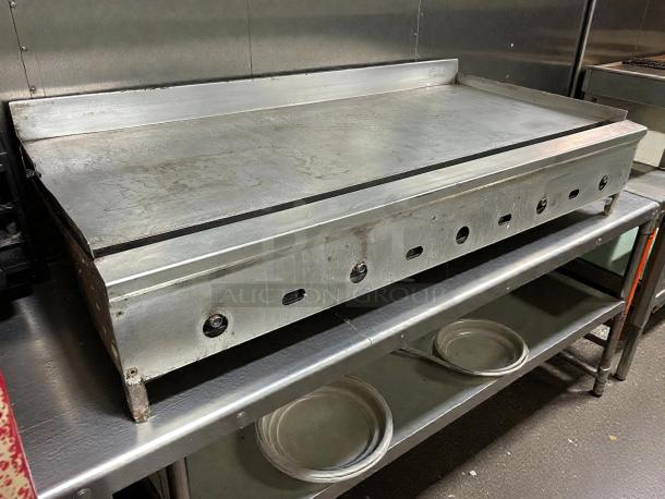 Jade Range 60” countertop thermostatic gas griddle, model JGT-2460, with 1” thick plate. Tested, working condition.