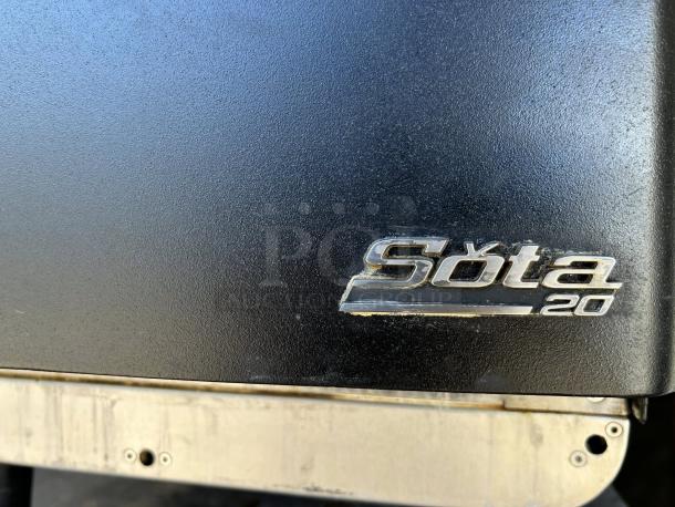 TurboChef Sota high-speed microwave/convection oven, black exterior, visible "Sota" logo, 208-240v, working condition.