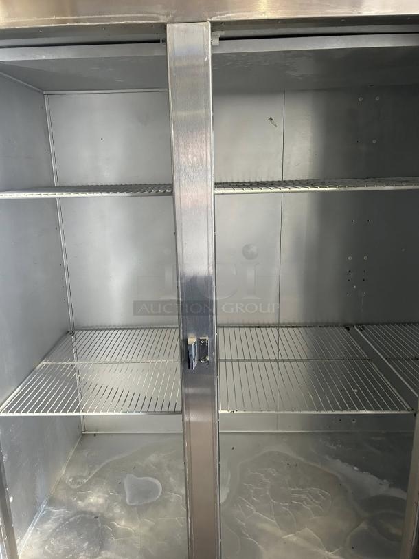 Traulsen G31010 77" G Series solid door reach-in freezer, tested, working, clean interior, adjustable shelves.