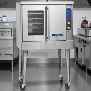 Outstanding Find - Imperial Range PCVG-1 Pro Series Single-Deck Two-Door Natural Gas Convection Oven - Tested and Working! - Item #1224749