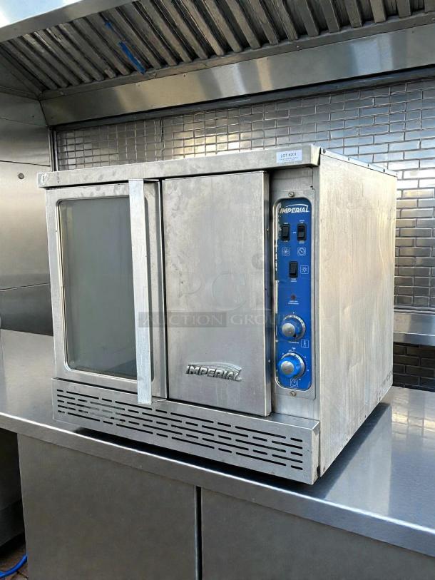 Imperial Range PCVG-1 Pro Series convection oven, stainless steel, natural gas, two-door, tested, working condition.