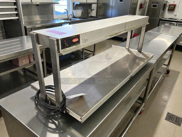 Hatco GRBW-48 Buffet Warmer with sneeze guards and lights, 49 1/8", tested and working, in excellent condition.