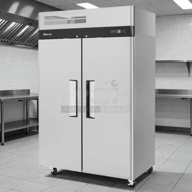 Turbo Air M3F47-2-N M3 Series 52" stainless steel reach-in freezer, dual doors, tested, working condition.