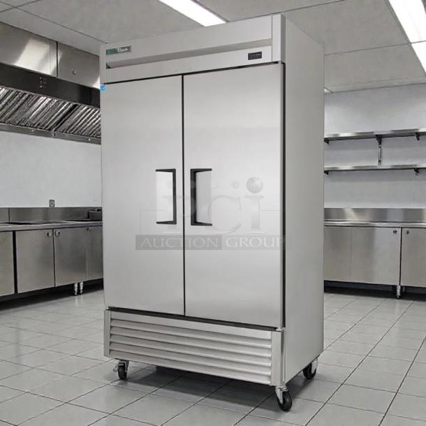 True T-43-HC 47" Two Section Refrigerator, excellent condition, solid doors, left/right hinge, 115v, tested and working.