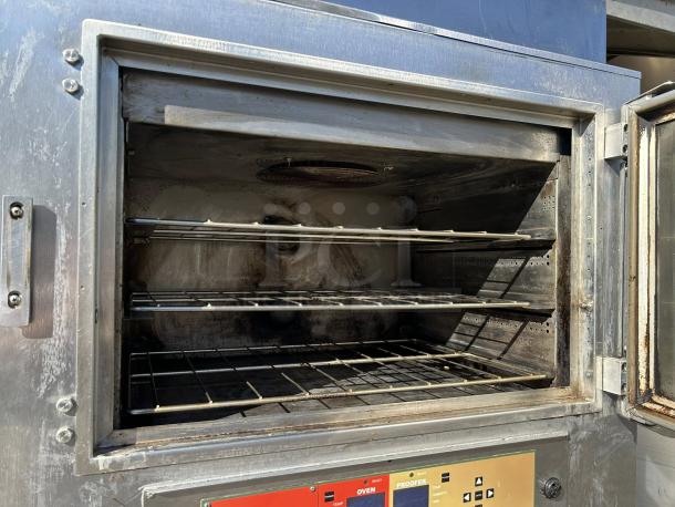 NU-VU SUB-123 electric commercial baking oven & proofer combo, great condition, interior racks, visible control panel, tested working.