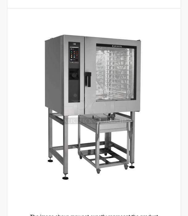 BKI TE1028 CombiKing Electric Combi Oven in outstanding condition, 208V/3 Phase, fully tested and working, stainless steel.