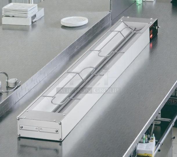 Hatco GRAH-60D6 60" Infrared Strip Warmer, double rod with controller, stainless steel, tested and working condition.