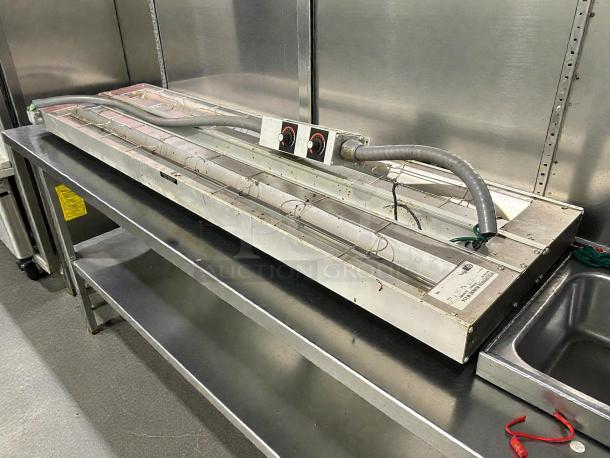 Hatco GRAH-60D6 60" infrared strip warmer, double rod, with controller. Tested, working condition, visible model label.