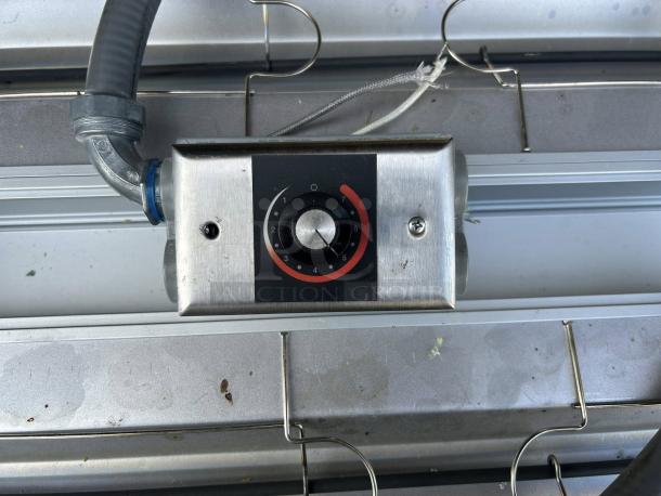 Hatco GRAH-42D infrared warmer, aluminum, dual high wattage, 42", with 6" spacer and toggle controls, tested and working.