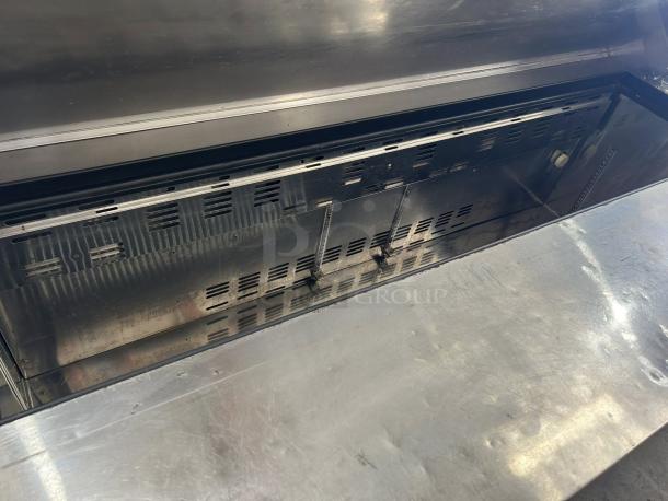 Blue Air BAPT60 two-door sandwich prep table, excellent condition, stainless steel interior, tested and working.