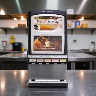 Perfect Servings D-PSPD-5 powder dispenser, 120V, excellent condition, fully tested and working, featuring labeled buttons.