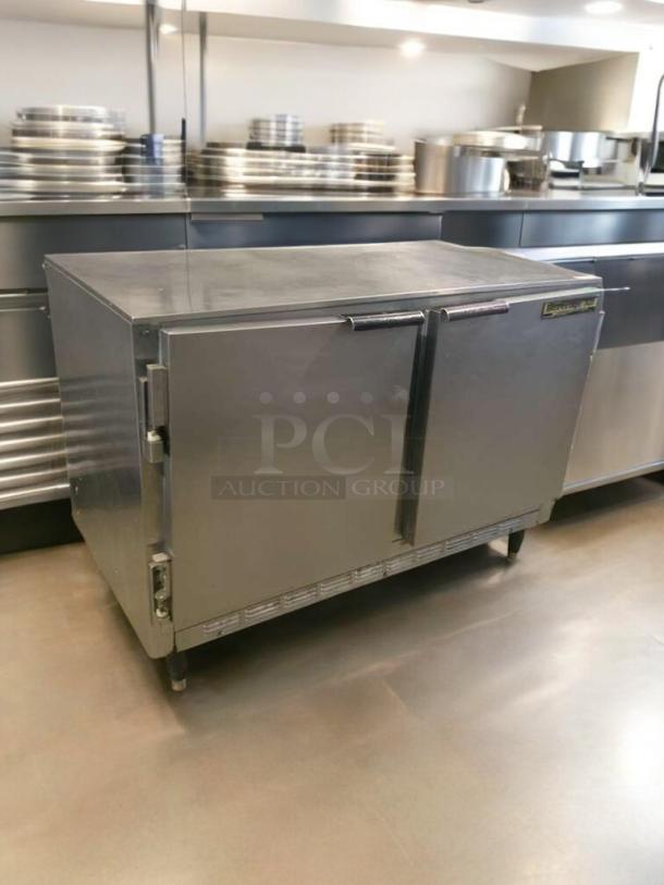 Beverage-Air UCR48 undercounter refrigerator in prime condition, stainless steel finish, fully tested and working, 115V.