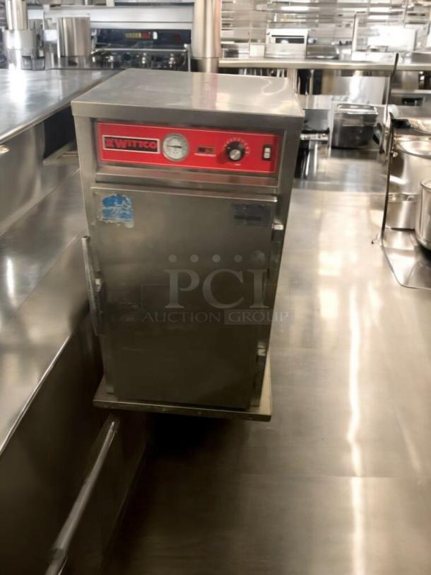 WITTCO electric warming cabinet, 120V, great condition, fully tested. Features control panel with gauge and settings.
