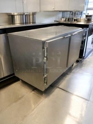 Beverage-Air UCR48 undercounter refrigerator in outstanding condition, stainless steel, dual doors, 115V, fully tested.