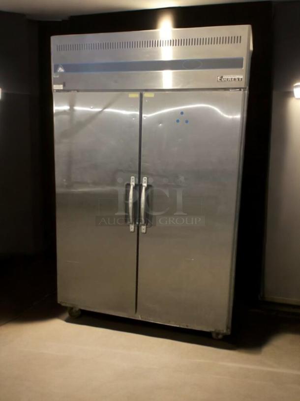 Everest ESR2 Reach-In Refrigerator, 2-door, stainless steel, Everest Refrigeration, immaculate condition.