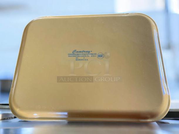 Mint condition commercial plastic serving tray, durable and lightweight. Label reads "Cambro Manufacturing Co., NSF, USA."