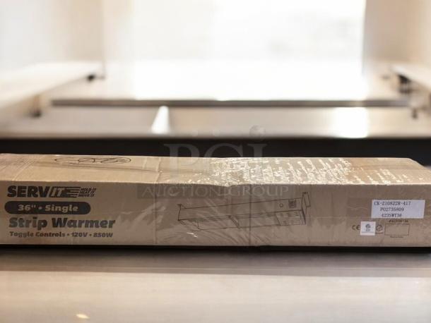 Pristine ServIt 36" Single Strip Warmer, Model CK-2106/2IR-417, fully tested, 120V, in original packaging.