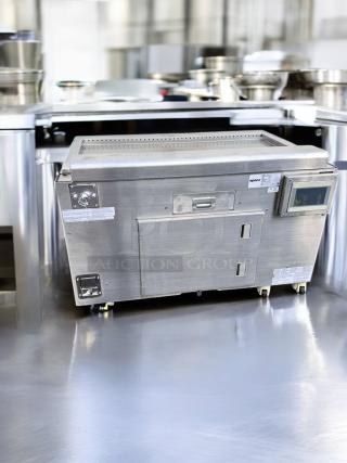 Apace UM1EGA ventless hood system, stainless steel, 208V, outstanding condition, with control panel and labels visible.