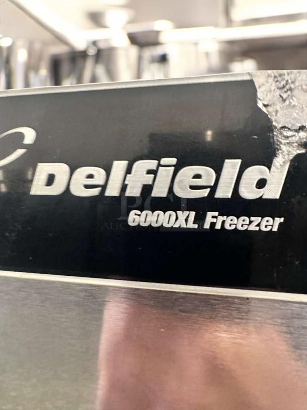 Delfield 6000XL Freezer, commercial-grade with logo visible. Prime condition, fully tested and working.
