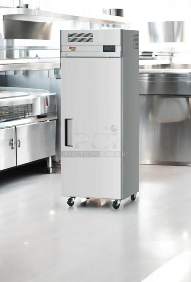 eLine Single Door Commercial Freezer, outstanding condition, natural refrigerant, fully tested, model from Commercial Refrigeration Series.