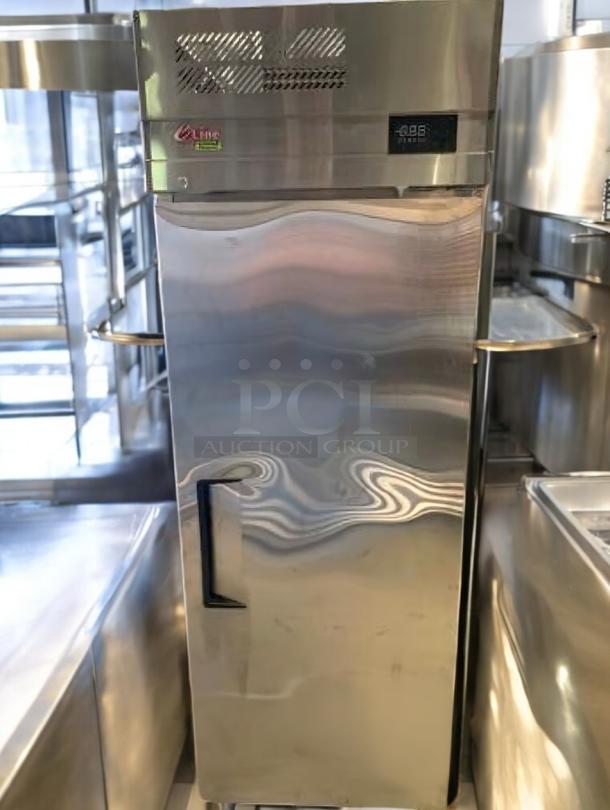 Outstanding eLine Single Door Commercial Freezer, Natural Refrigerant, fully tested, excellent condition, digital display.