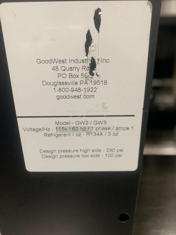 ServIt 423SWT36 single strip warmer, 36", toggle controls, 120V/850W, fully tested. Label from GoodWest Industries, model GW2/GW3.
