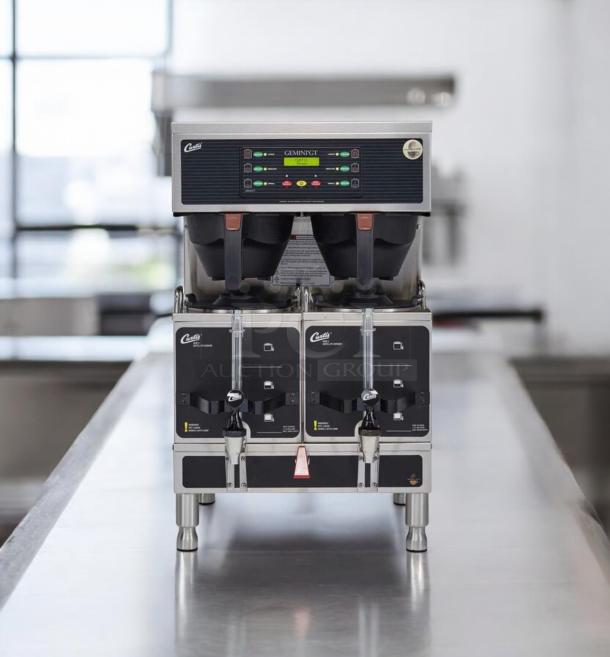 Curtis GEMINI GT Coffee Brewing System, fully tested, dual spouts, stainless steel, excellent condition.