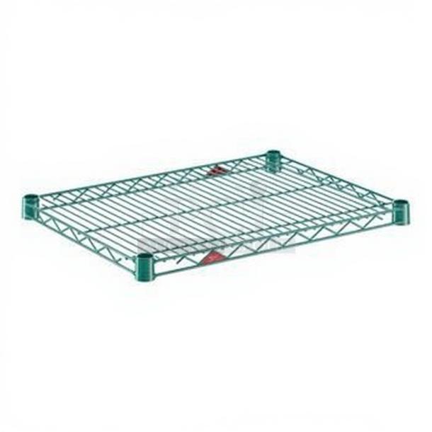 Brand new Metro 1824NK3 Super Erecta Wire Shelf, 18"x24", by Metro/Ali Group, high-quality, durable green wire.