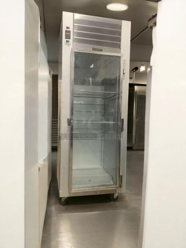 Prime Condition Traulsen G11010 single door commercial refrigerator, stainless steel, glass door, fully tested, excellent condition.