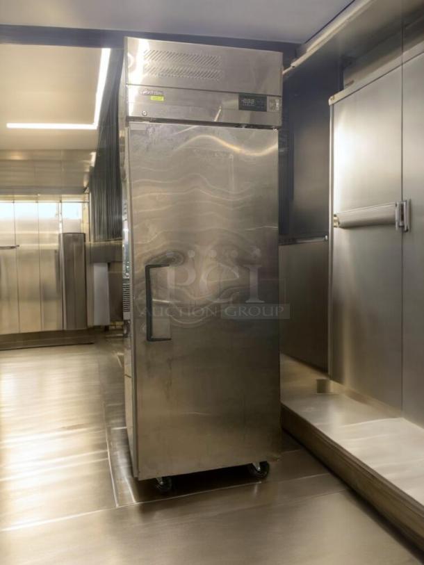 Turbo Air EF24-1-N-V single door commercial refrigerator, stainless steel, 115V, prime condition, fully tested.