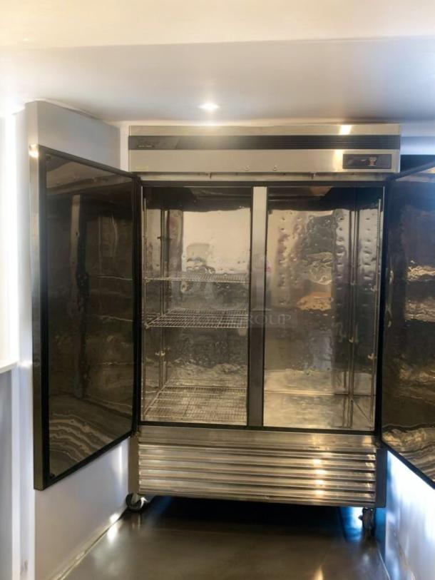 Turbo Air TSF-49SD commercial reach-in freezer, 2-door, excellent condition, 115V, fully tested and working, shelves inside.