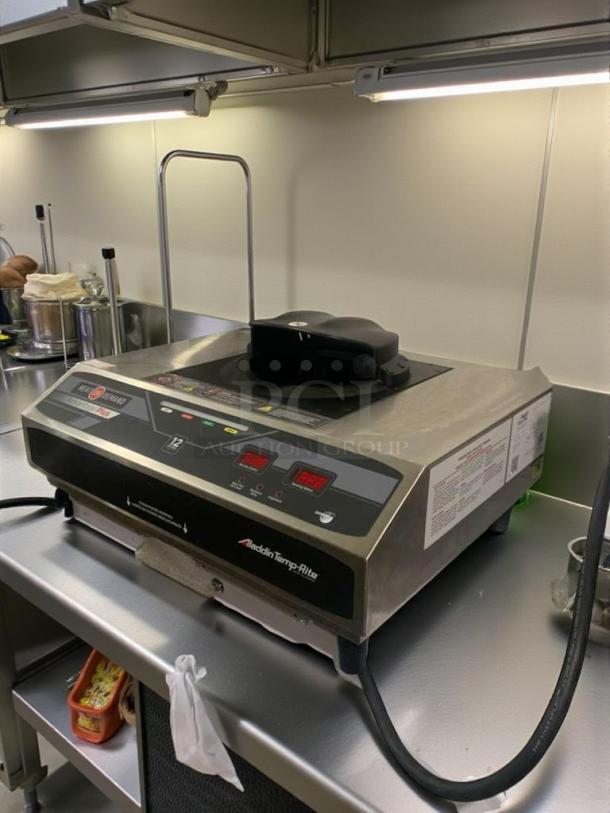 Aladdin Temp-Rite ADV700 tray heater, prime condition, stainless steel, digital display, fully tested, 208/240V.