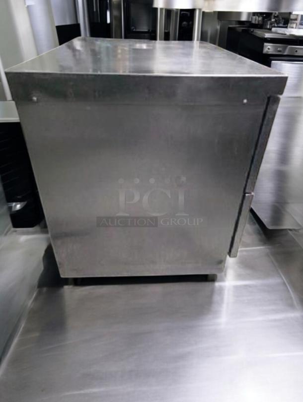 Prime condition Delfield UCD4448N undercounter 4-drawer refrigerated base, fully tested, stainless steel, by Manitowoc.