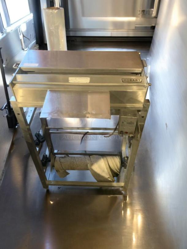 Immaculate Hobart W32-6 Dough Sheeter, 120V, fully tested, working, stainless steel, visible brand tag, pristine condition.