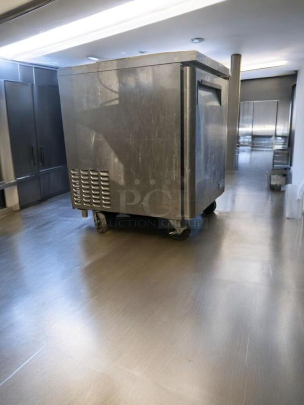 Turbo Air MUF-28 Undercounter Freezer, pristine condition, 115V, fully tested, on casters for mobility.