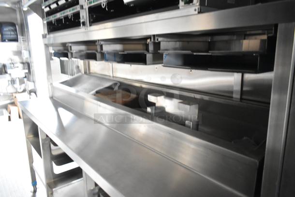 Brand new 2021 Cruising Kitchens 24' Burger King food trailer. Features CaptiveAire hood, Nieco broiler, Frymaster fryer.