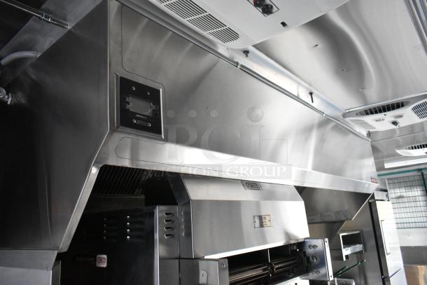 2021 Cruising Kitchens 24' Burger King mobile kitchen, featuring CaptiveAire hood, Nieco broiler, new condition.