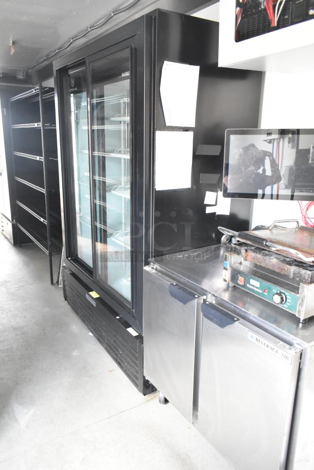 Nationwide 24' cold food retail trailer with Beverage Air coolers, Waring panini press, sinks, POS system. Brand new, 2021.