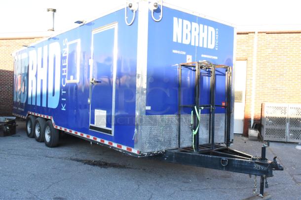 Brand new 2021 Cruising Kitchens 24' fast food trailer, fully equipped, blue exterior, ready for opening day, clear title.