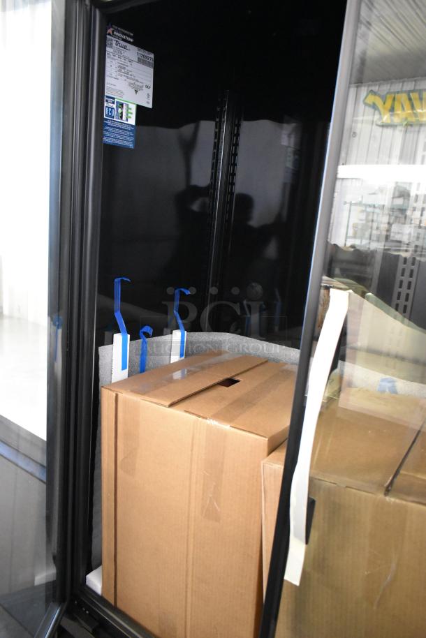 Brand new 2025 True TVM-48SL-HC commercial 2-door reach-in cooler. Scratch and dent condition, 115 volts, 1 phase.