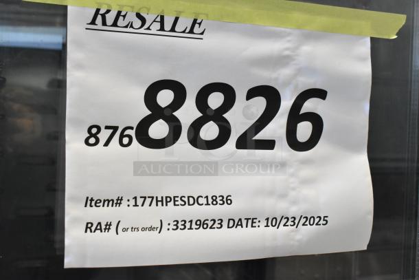 Avantco 177HPESDC1836 heated holding cabinet, clear Dutch door, commercial casters, brand new scratch and dent, 120V, 1 phase.