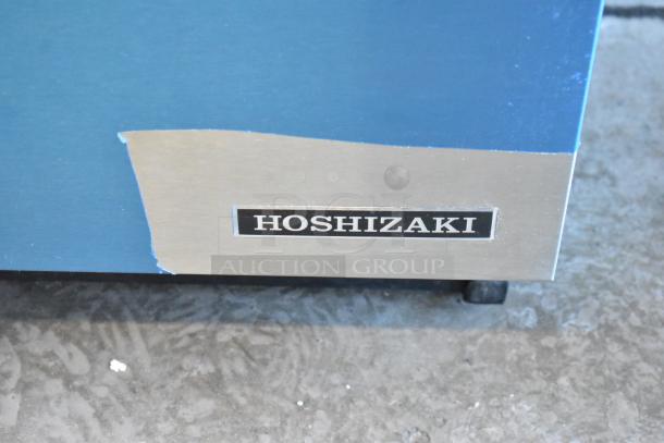 BRAND NEW SCRATCH AND DENT 2025 Hoshizaki AM-50BAK-AD stainless steel ice machine with visible label, ADA compliant.