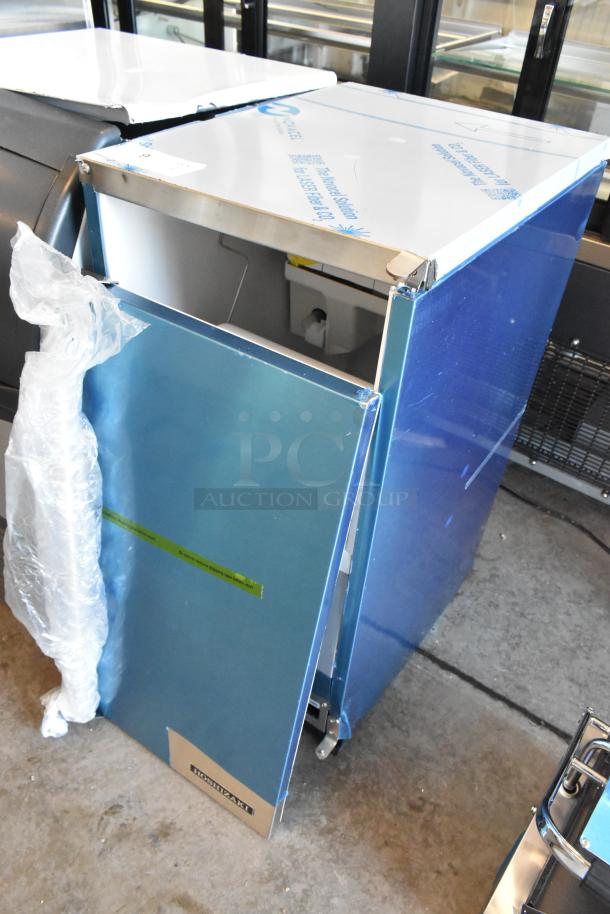 BRAND NEW Hoshizaki AM-50BAK-AD ice machine, stainless steel, scratch and dent, ADA compliant, 27 lb. bin, 54 lb. capacity.