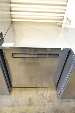 2023 Delfield 406P-STAR2 stainless steel undercounter cooler on casters, excellent condition, 115V, 1 Phase, single door.