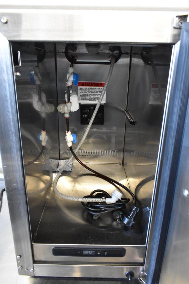 2019 Automatic Bar Controls JT-NITCOM-R Nitro Dispenser, stainless steel, 115V, 1 phase, internal view showing components.