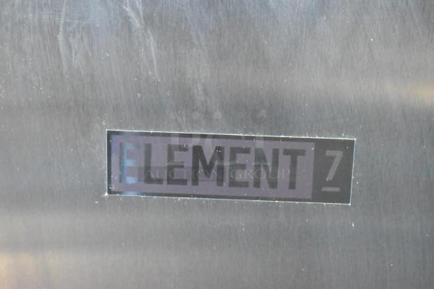 2025 Jun-Air 86R-3MN1-DSBHH Nitro Brew Nitrogen Generator, stainless steel, commercial casters, label “ELEMENT Z.”