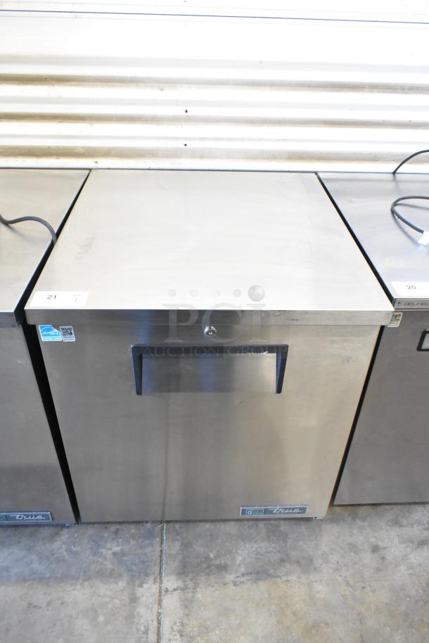2023 True TUC-27-HC Stainless Steel Undercounter Cooler, single door, commercial casters, 115V, excellent condition.