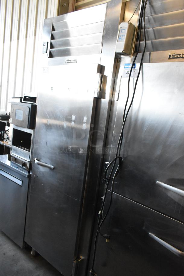 Traulsen RHT132WUT-FHS stainless steel reach-in cooler, single door, 115V, lightly used, visible control panel and vents.